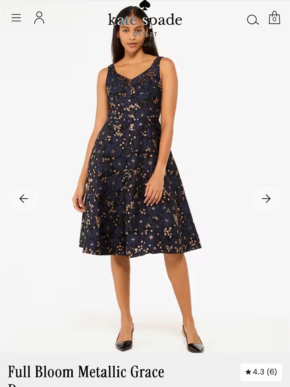 Full Bloom Metallic Grace Dress